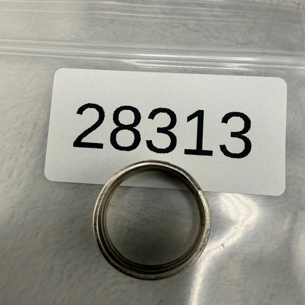 Vintage Band Ring Silver Tone Size 8.5
